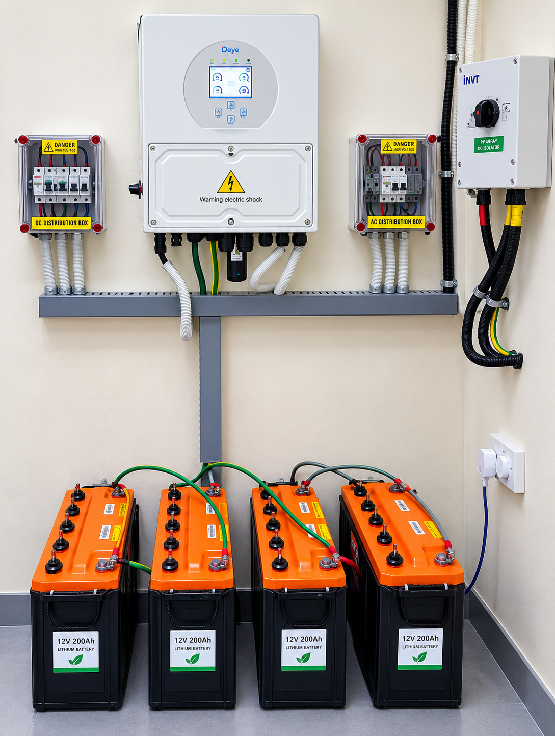 Deye Solar Hybrid Inverter & Battery Backup System